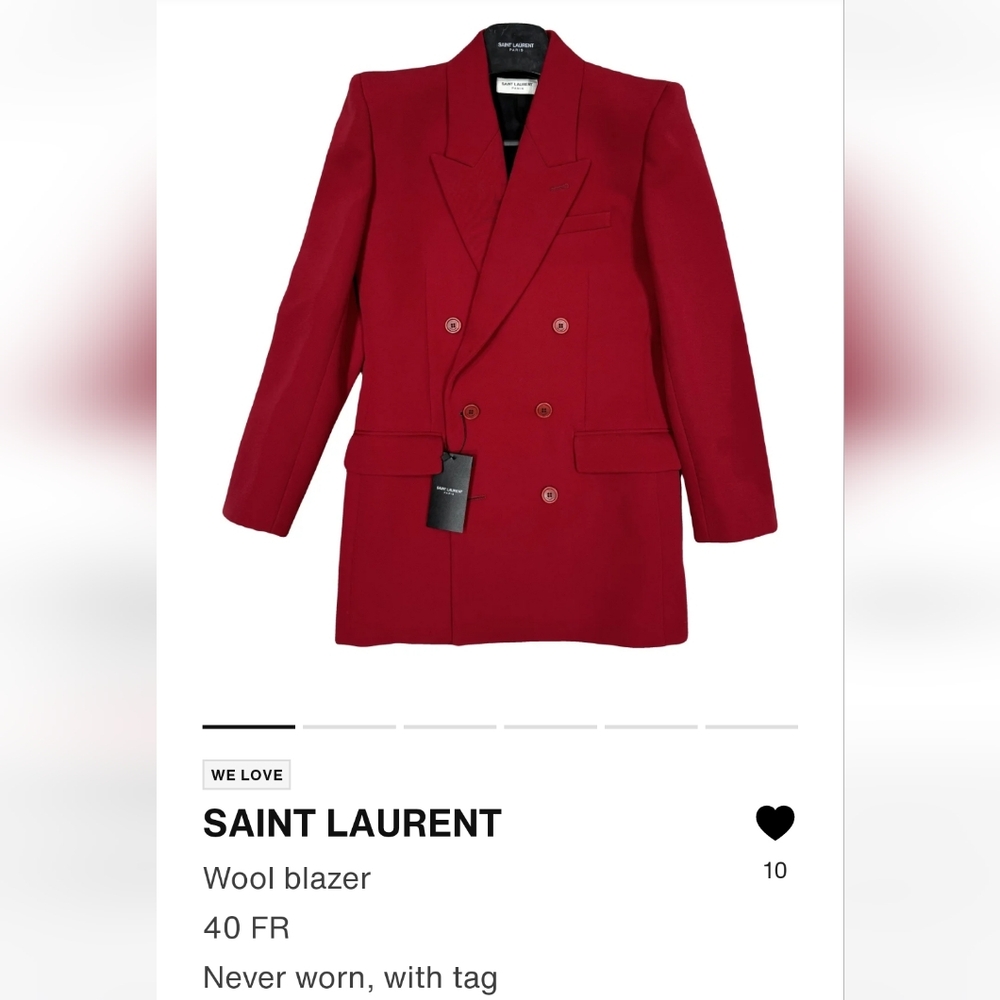 Saint Laurent Wool Blazer